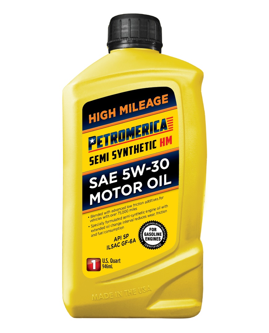 Petromerica Syn Blend High Mileage SAE 5W-30 SP GF-6A Motor Oil